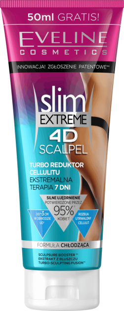 EVELINE Slim Extreme 4D Scalpel TURBO REDUKTOR CELLULITU ekstremalna terapia 7 dni