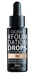 GOSH Foundation Drops SPF10 LEKKI PODKŁAD nawilżająco-kojący 002