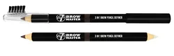 W7 BROW MASTER 3in1 Brow Pencil KREDKA DO BRWI Z WOSKIEM Dark Brown