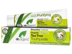 Dr.Organic TEA TREE pasta do zębów z ORGANICZNYM OLEJKIEM Z DRZEWA HERBACIANEGO wybielająco-antybakteryjna