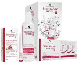 SEBORADIN Fito Cell ZESTAW PREZENTOWY szampon + serum do włosów + aktywator do brwi i rzęs
