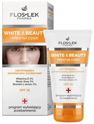 FLOSLEK White & Beauty krem zapobiegający powstawaniu przebarwień SPF20 NA DZIEŃ 