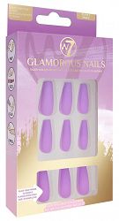 W7 Glamorous Nails SZTUCZNE PAZNOKCIE Purple Spring