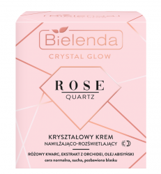BIELENDA Crystal Glow Rose Quartz KRYSZTAŁOWY KREM nawilżająco-rozświetlający